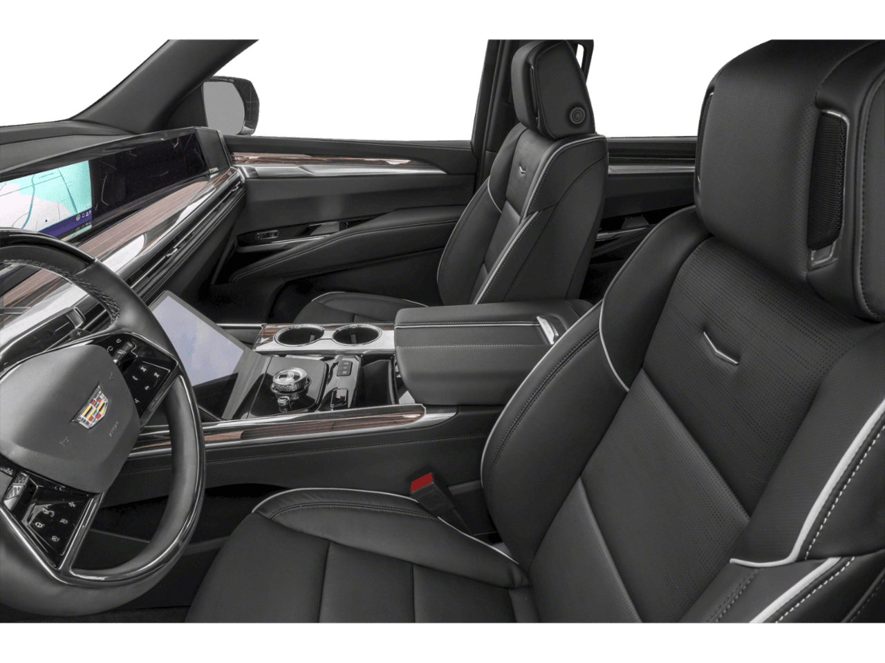 2025 Cadillac Escalade 4WD Sport - Interior Driver's Side with Door Open, Front Seat Feature