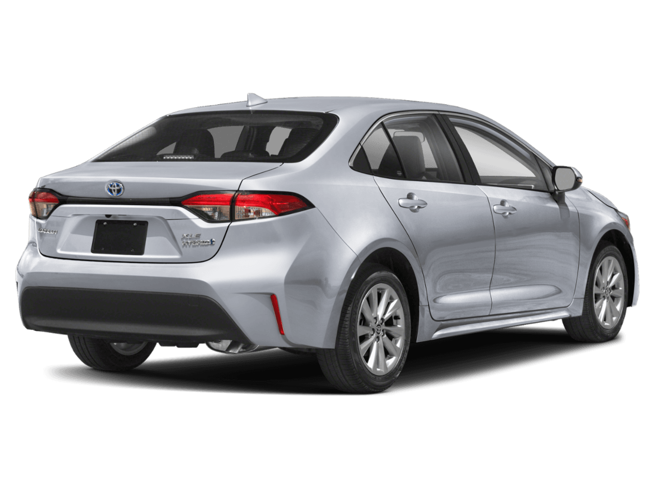 2025 Toyota Corolla Hybrid XLE - Rear 3/4, facing to the right