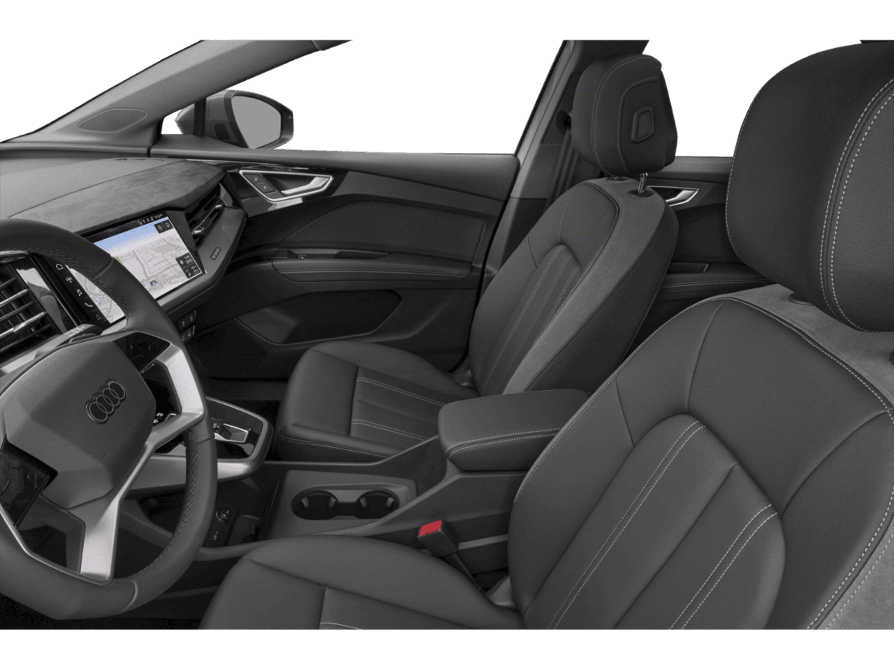 2025 Audi Q4 e-tron Premium - Interior Driver's Side with Door Open, Front Seat Feature