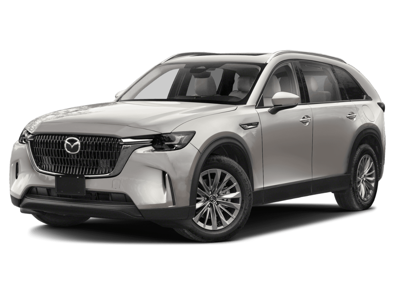 2025 Mazda CX-90 PHEV Preferred Package - Front 3/4, facing to the left