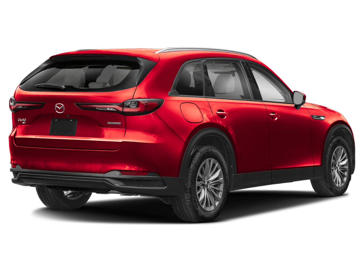 2025 Mazda CX-90 PHEV Preferred Package - Rear 3/4, facing to the right