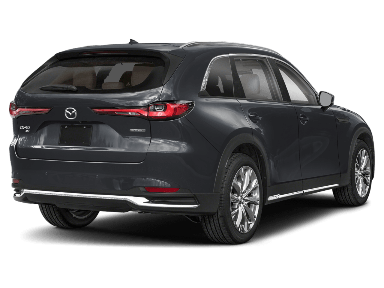 2025 Mazda CX-90 3.3 - Rear 3/4, facing to the right