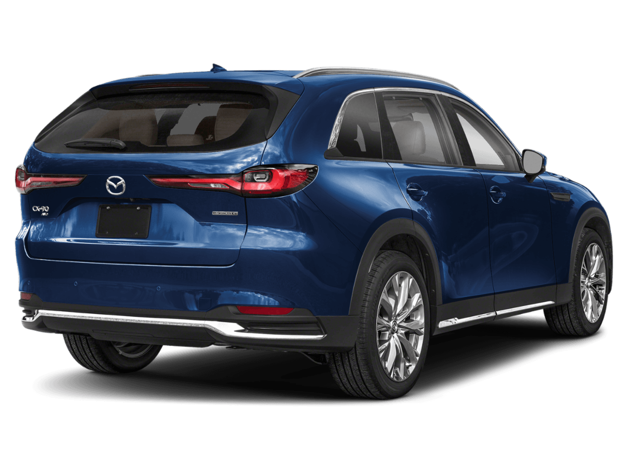 2025 Mazda CX-90 3.3 - Rear 3/4, facing to the right