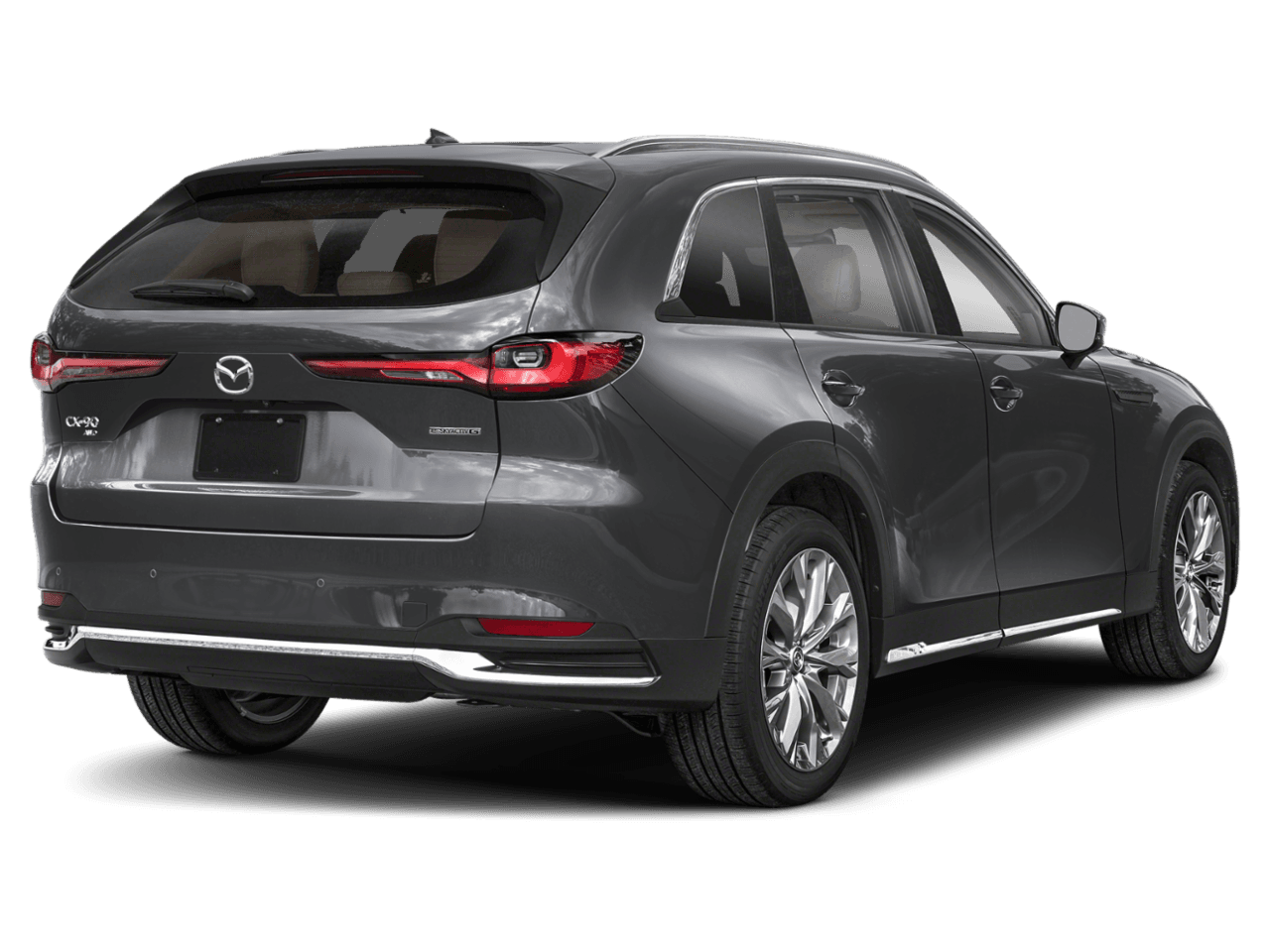 2025 Mazda CX-90 3.3 - Rear 3/4, facing to the right