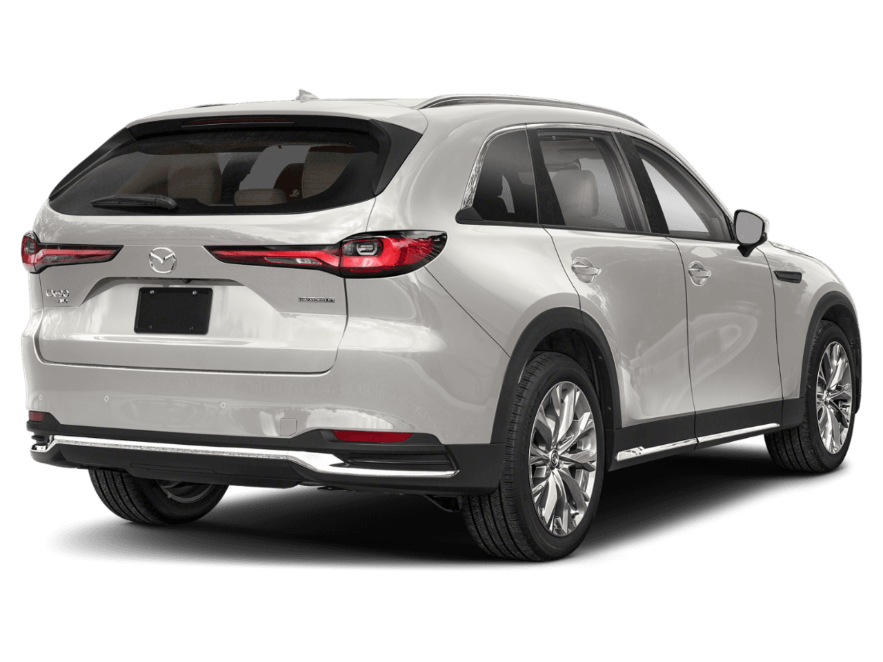 2025 Mazda CX-90 3.3 - Rear 3/4, facing to the right