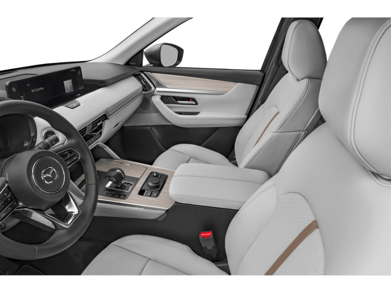 2025 Mazda CX-90 S Premium Package - Interior Driver's Side with Door Open, Front Seat Feature