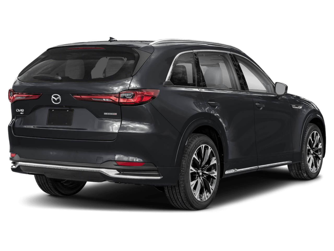 2025 Mazda CX-90 3.3 - Rear 3/4, facing to the right