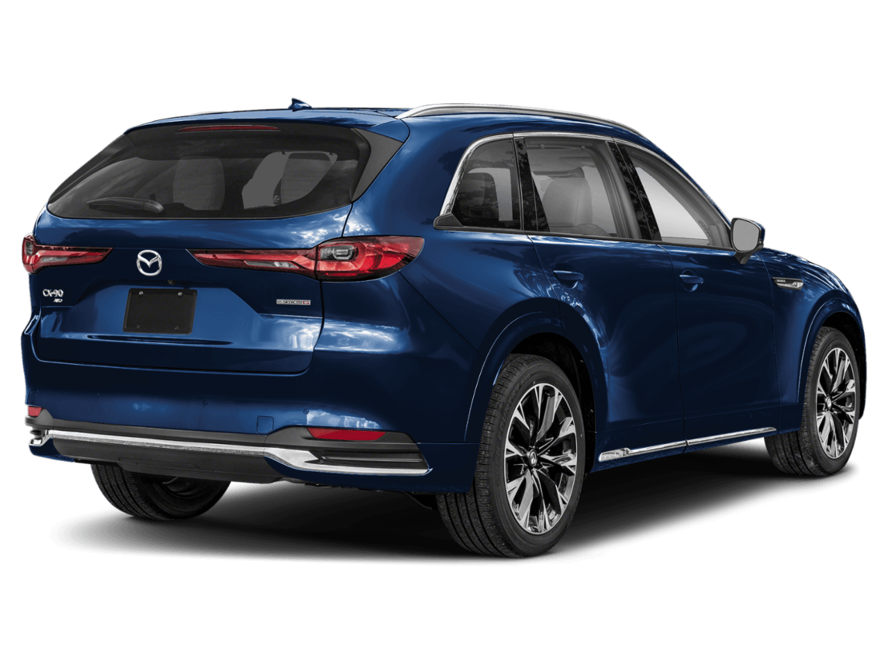 2025 Mazda CX-90 3.3 - Rear 3/4, facing to the right