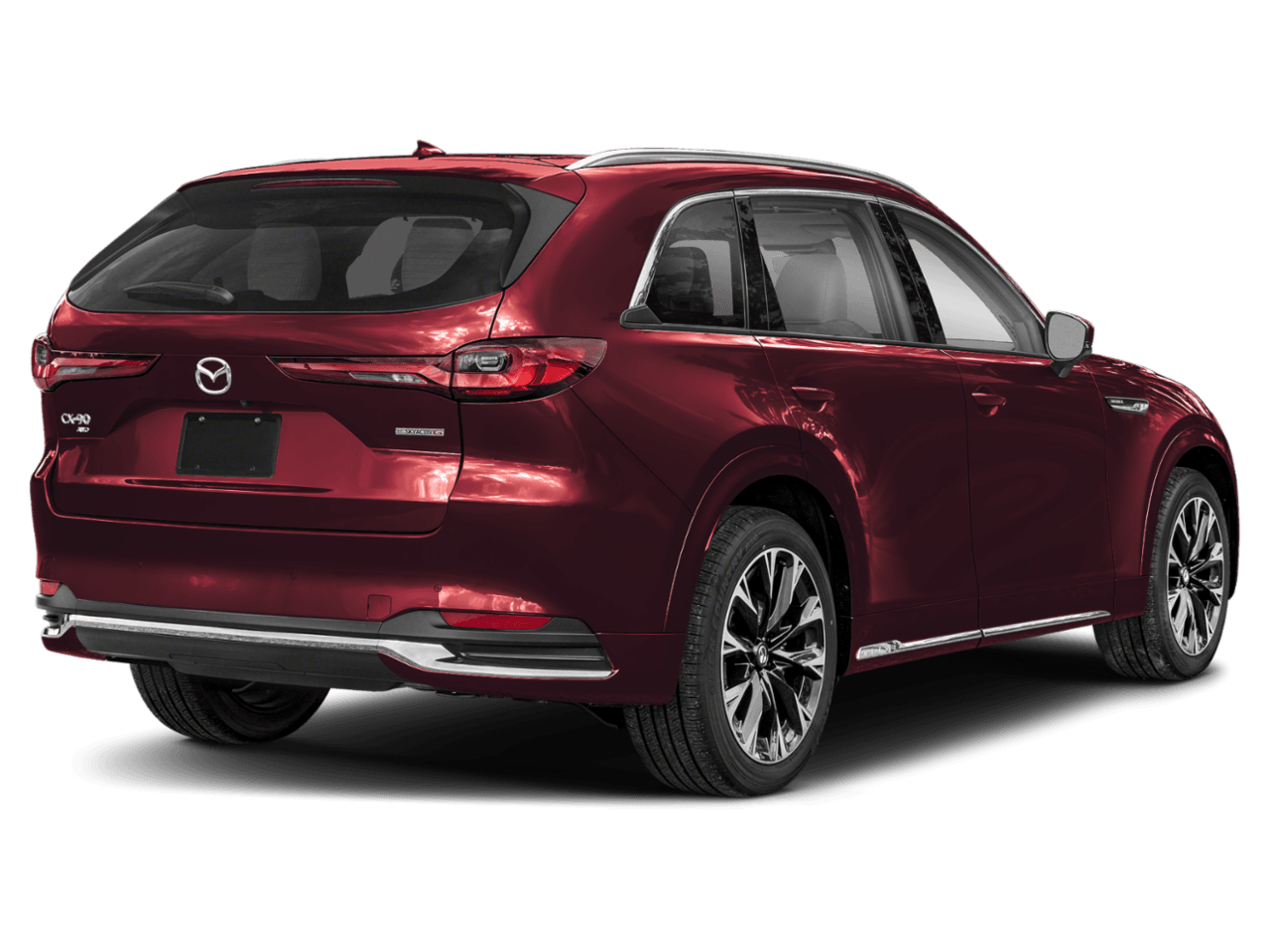 2025 Mazda CX-90 3.3 - Rear 3/4, facing to the right
