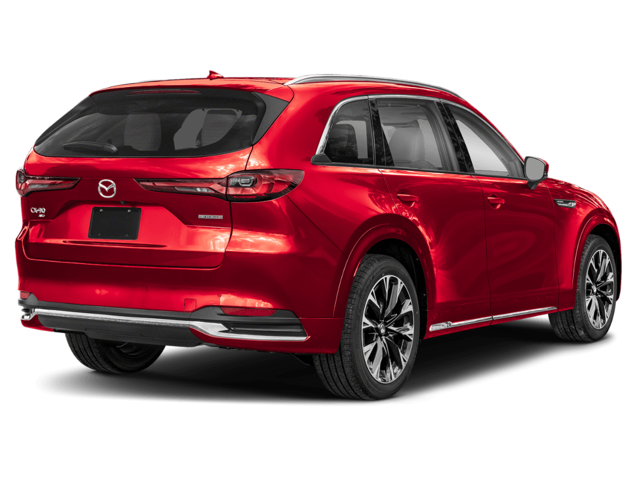 2025 Mazda CX-90 3.3 - Rear 3/4, facing to the right