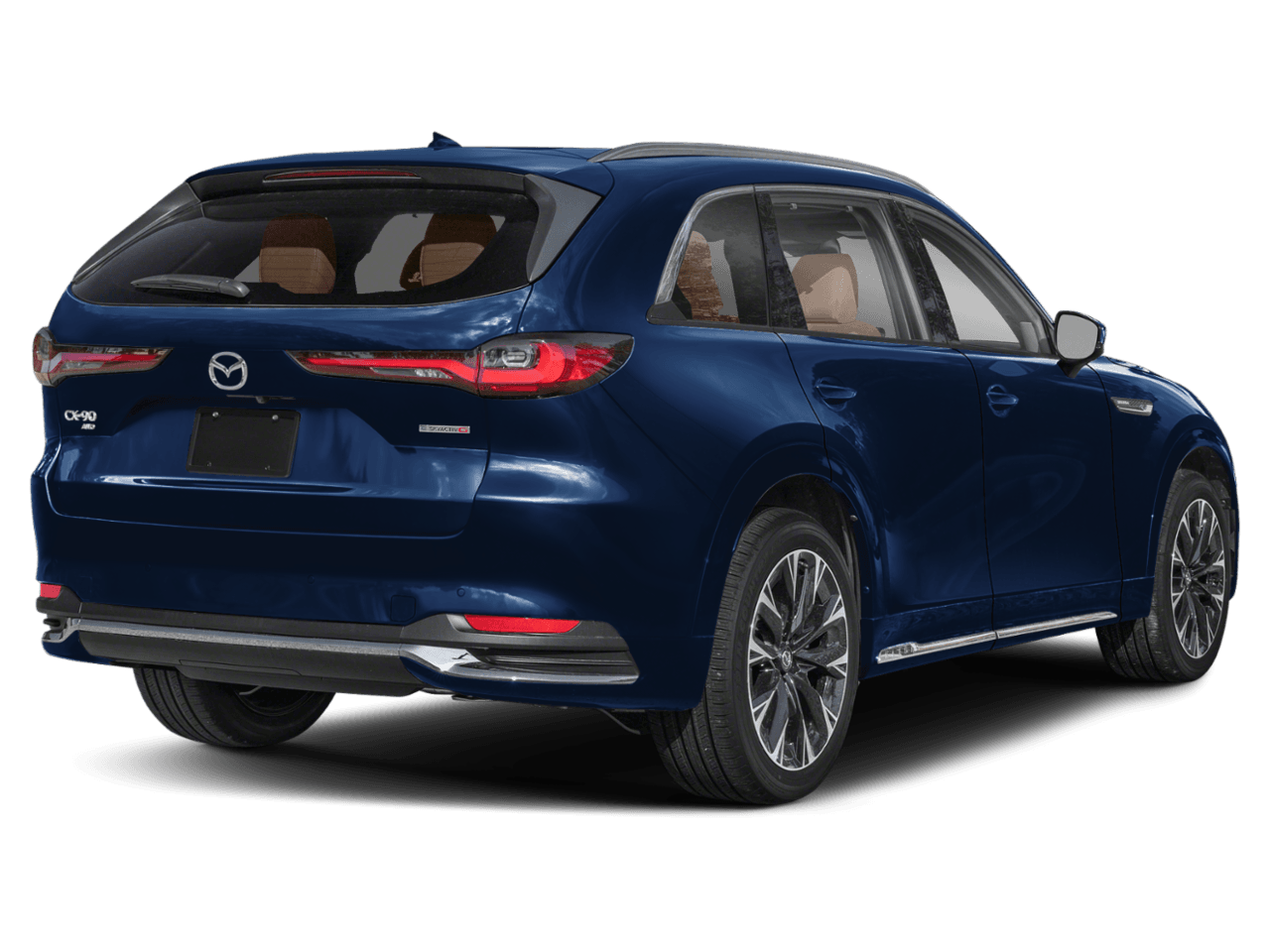 2025 Mazda CX-90 3.3 - Rear 3/4, facing to the right