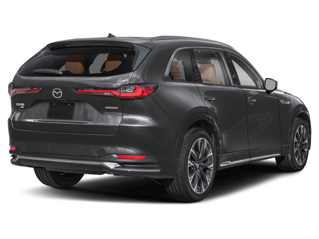 2025 Mazda CX-90 3.3 - Rear 3/4, facing to the right