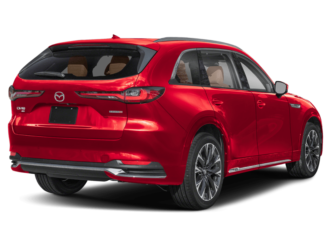 2025 Mazda CX-90 3.3 - Rear 3/4, facing to the right
