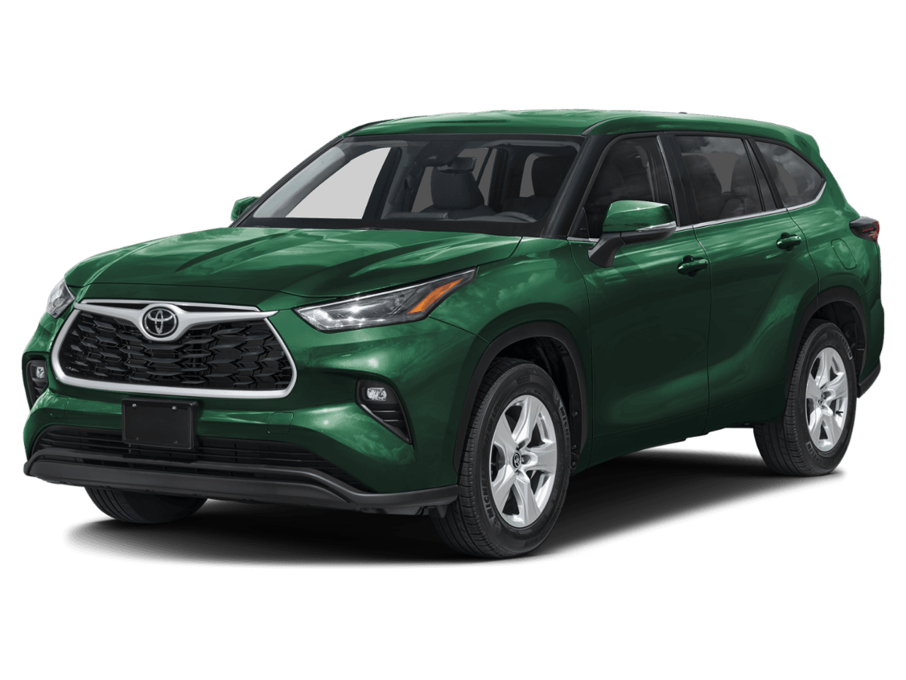 2025 Toyota Highlander LE - Front 3/4, facing to the left