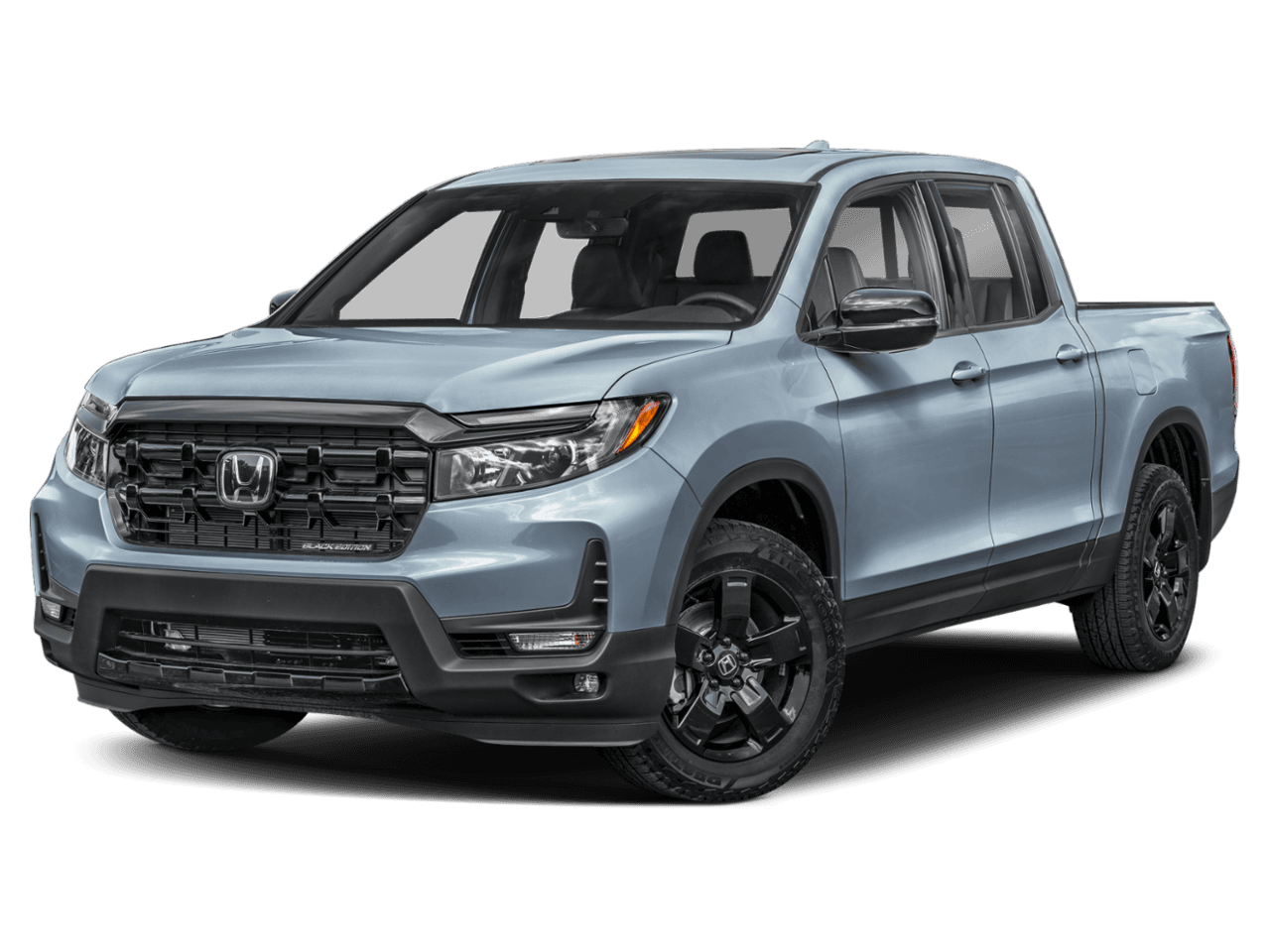 2025 Honda Ridgeline Black - Front 3/4, facing to the left