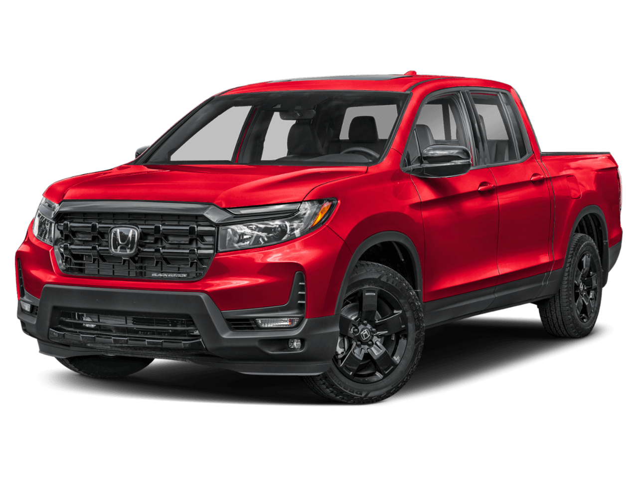 2025 Honda Ridgeline Black - Front 3/4, facing to the left