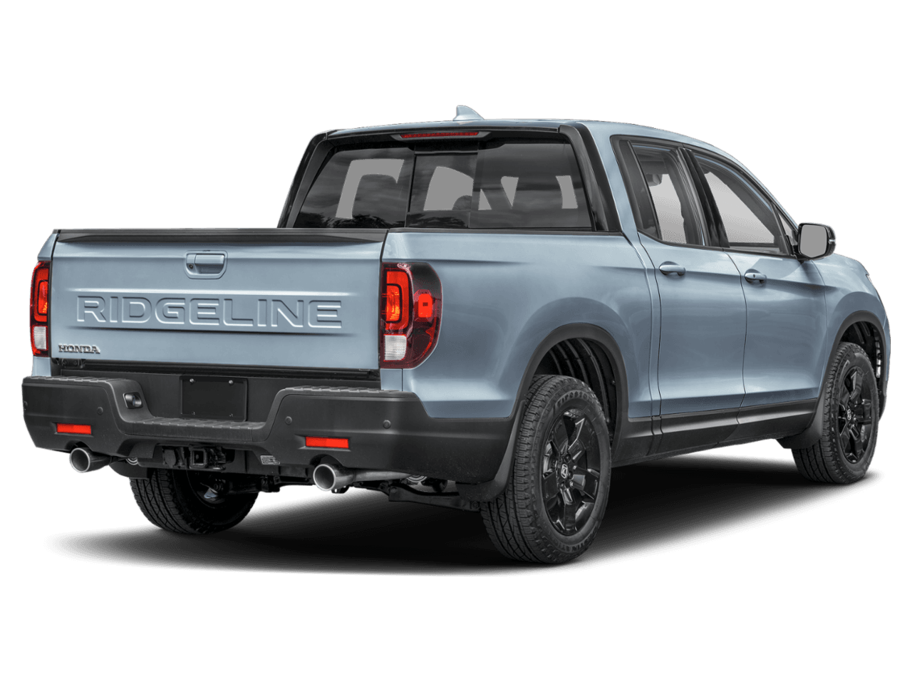2025 Honda Ridgeline Black - Rear 3/4, facing to the right