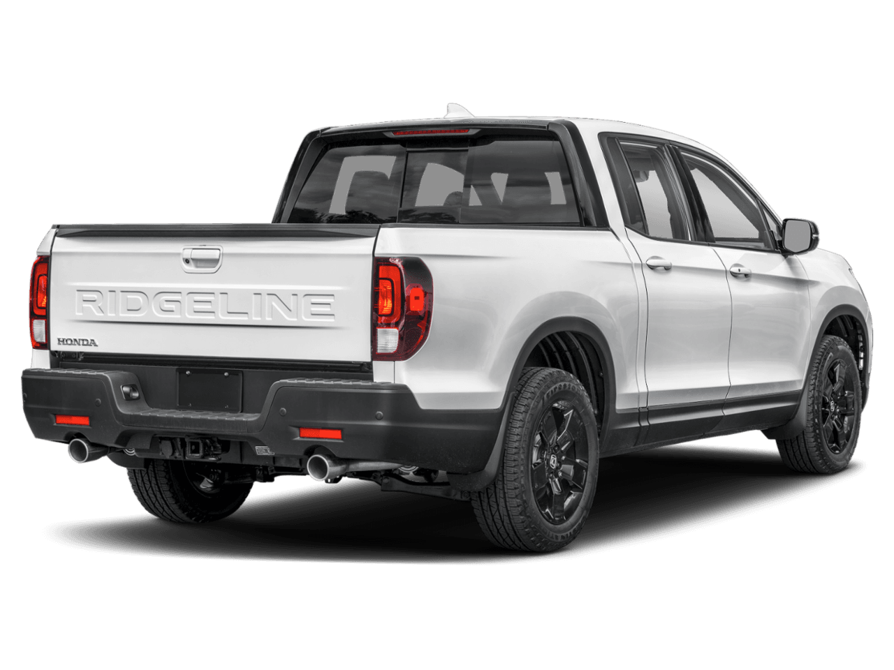 2025 Honda Ridgeline Black - Rear 3/4, facing to the right