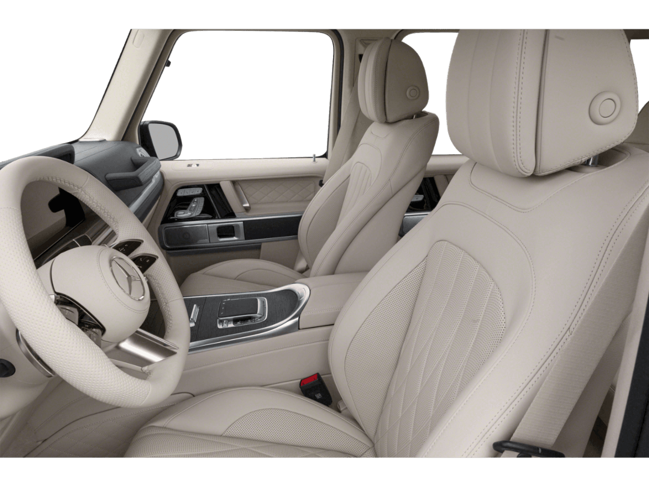 2025 Mercedes-Benz G-Class G 580e - Interior Driver's Side with Door Open, Front Seat Feature