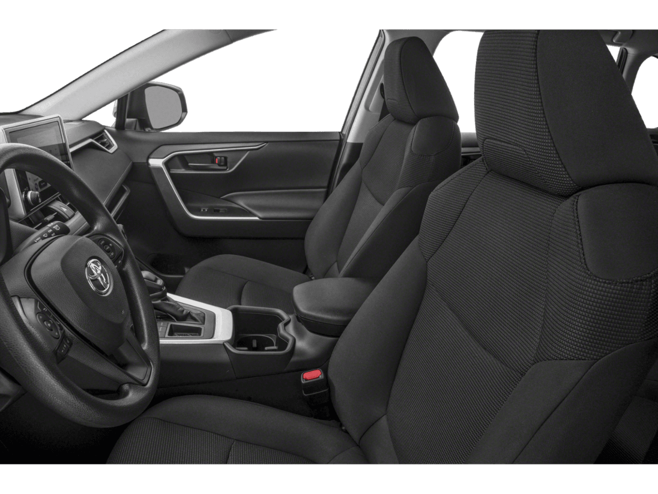 2025 Toyota RAV4 LE - Interior Driver's Side with Door Open, Front Seat Feature