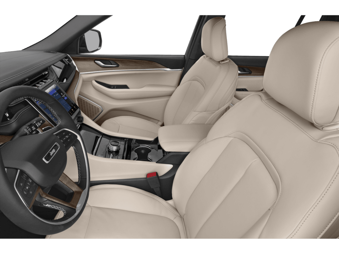 2025 Jeep Grand Cherokee 4xe Anniversary Edition - Interior Driver's Side with Door Open, Front Seat Feature
