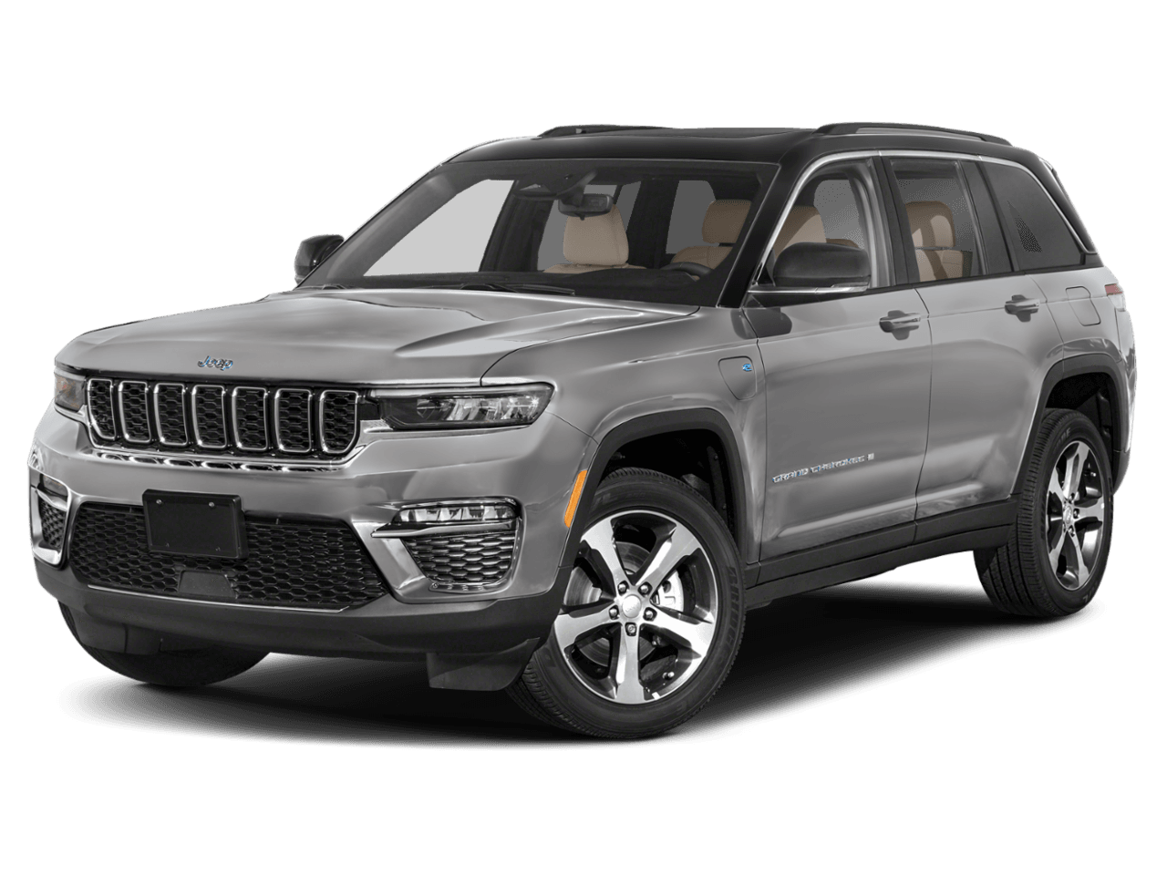 2025 Jeep Grand Cherokee 4xe Trailhawk - Front 3/4, facing to the left