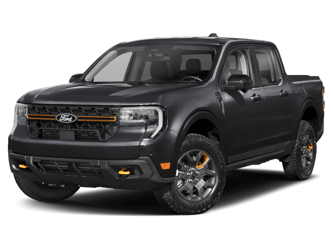 2025 Ford Maverick Tremor - Front 3/4, facing to the left