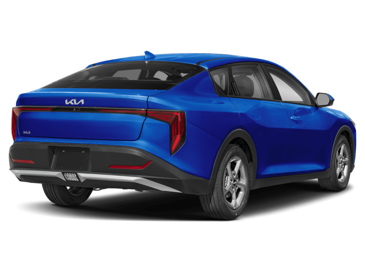 2025 Kia K4 LXS - Rear 3/4, facing to the right
