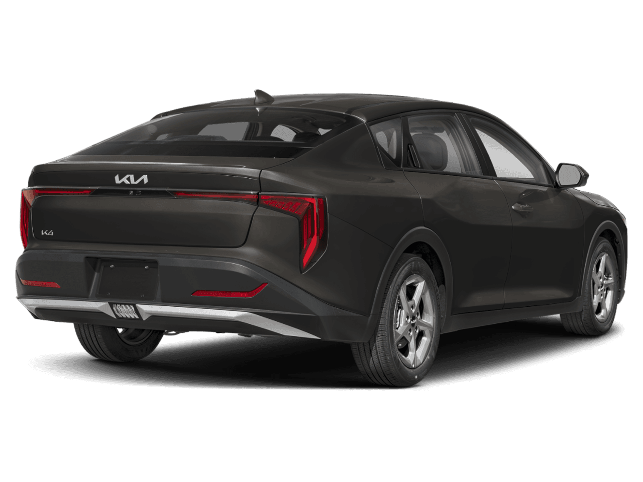 2025 Kia K4 LXS - Rear 3/4, facing to the right