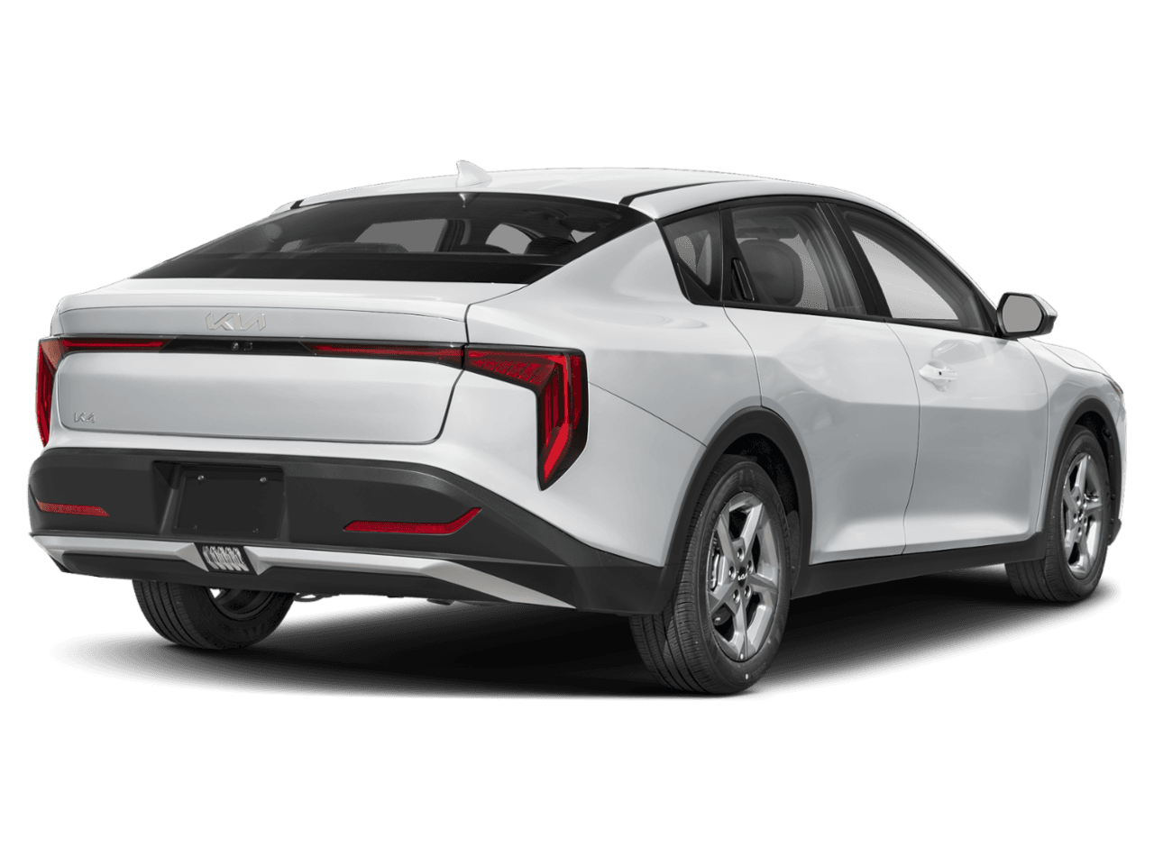 2025 Kia K4 LXS - Rear 3/4, facing to the right