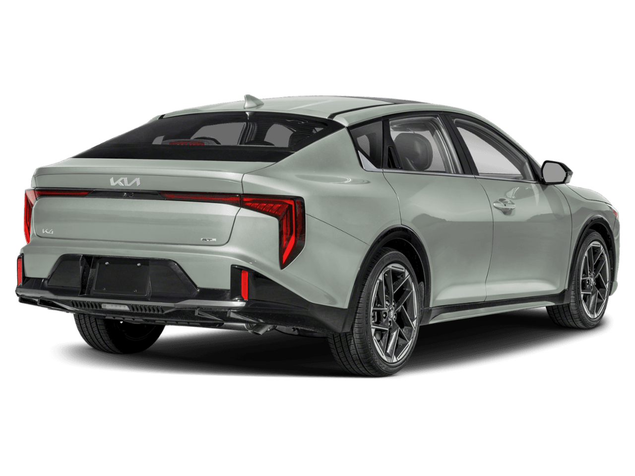 2025 Kia K4 GT-Line - Rear 3/4, facing to the right