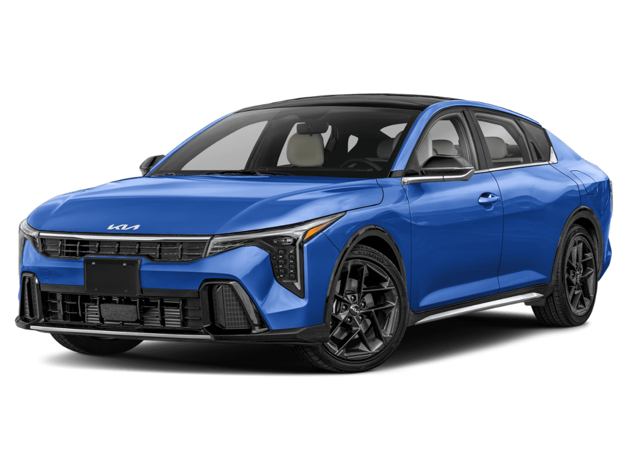 2025 Kia K4 GT-Line - Front 3/4, facing to the left