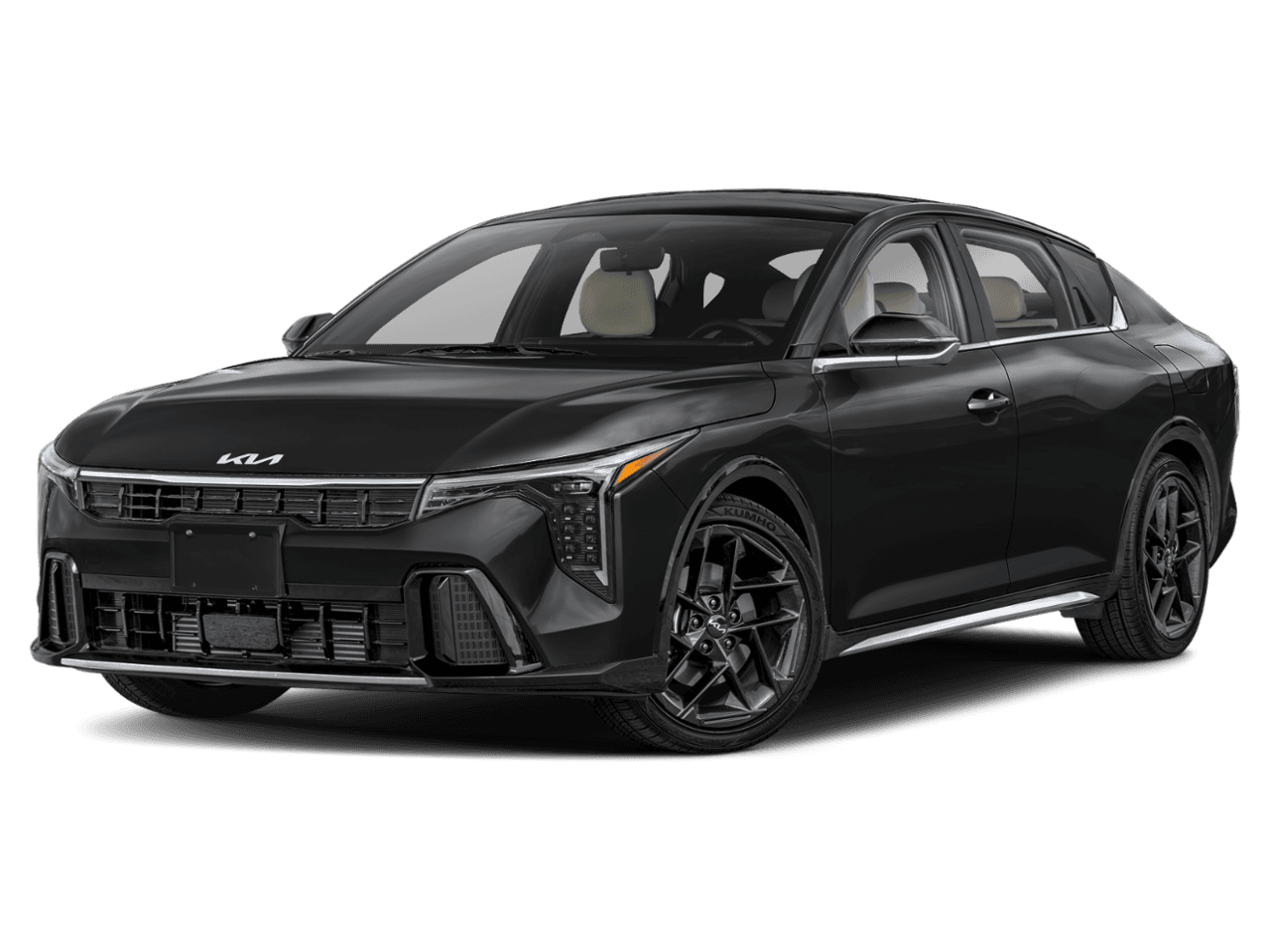 2025 Kia K4 GT-Line - Front 3/4, facing to the left