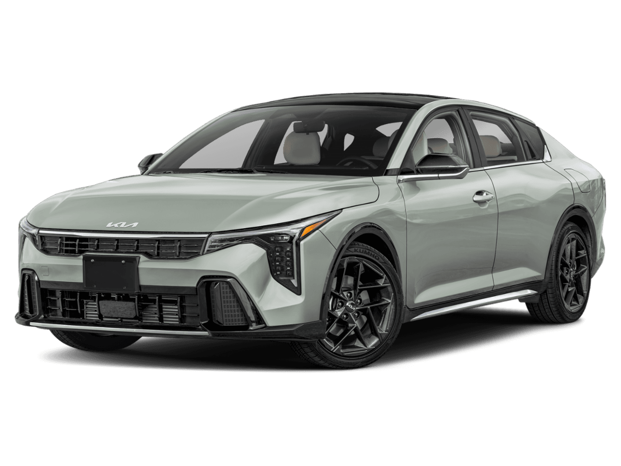 2025 Kia K4 GT-Line - Front 3/4, facing to the left