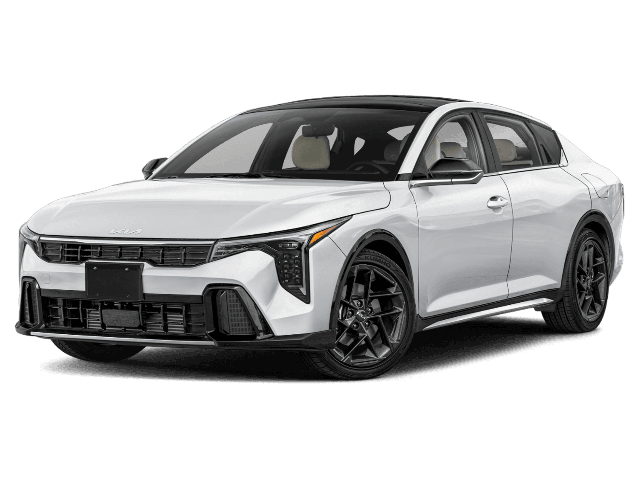 2025 Kia K4 GT-Line - Front 3/4, facing to the left