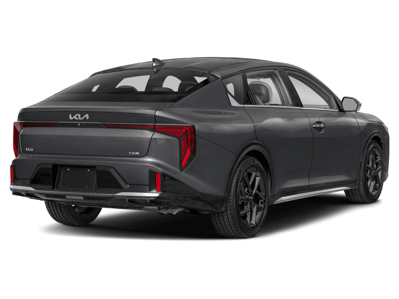 2025 Kia K4 GT-Line - Rear 3/4, facing to the right
