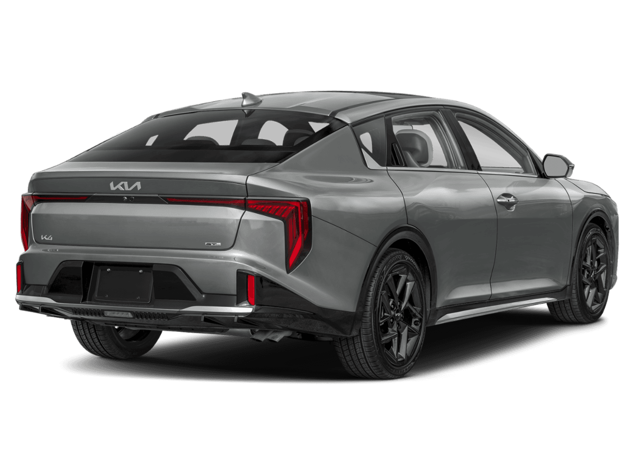 2025 Kia K4 GT-Line - Rear 3/4, facing to the right