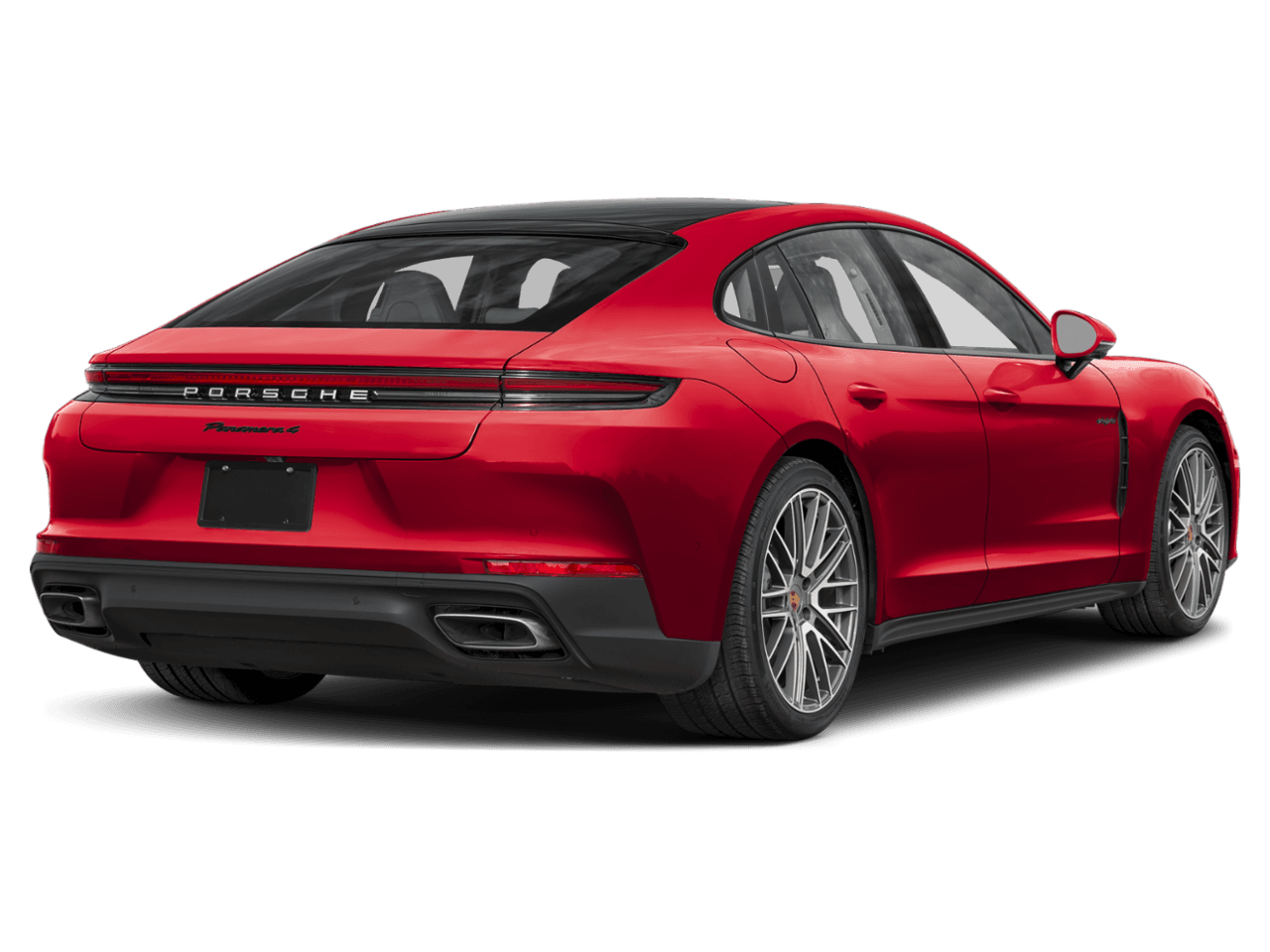2025 Porsche Panamera Turbo S E-Hybrid - Rear 3/4, facing to the right