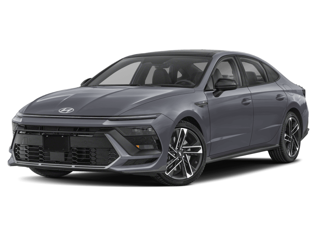 2025 Hyundai Sonata N Line - Front 3/4, facing to the left