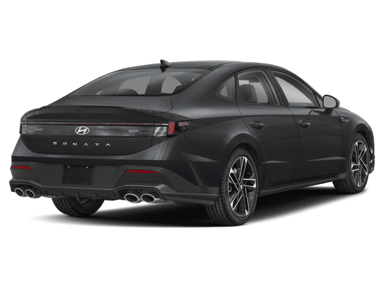 2025 Hyundai Sonata N Line - Rear 3/4, facing to the right