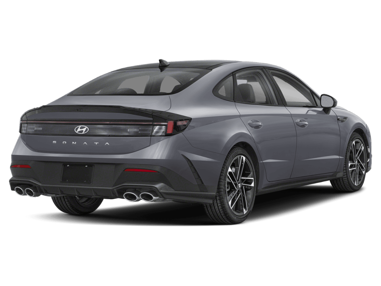 2025 Hyundai Sonata N Line - Rear 3/4, facing to the right