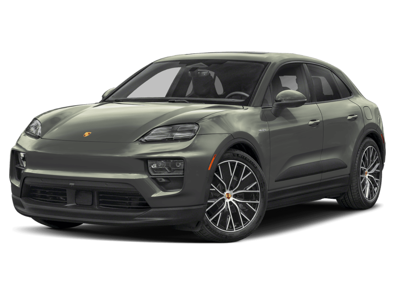 2025 Porsche Macan Electric Turbo - Front 3/4, facing to the left