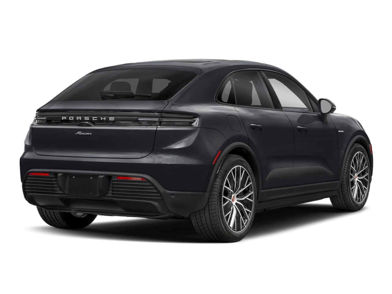 2025 Porsche Macan Electric Turbo - Rear 3/4, facing to the right