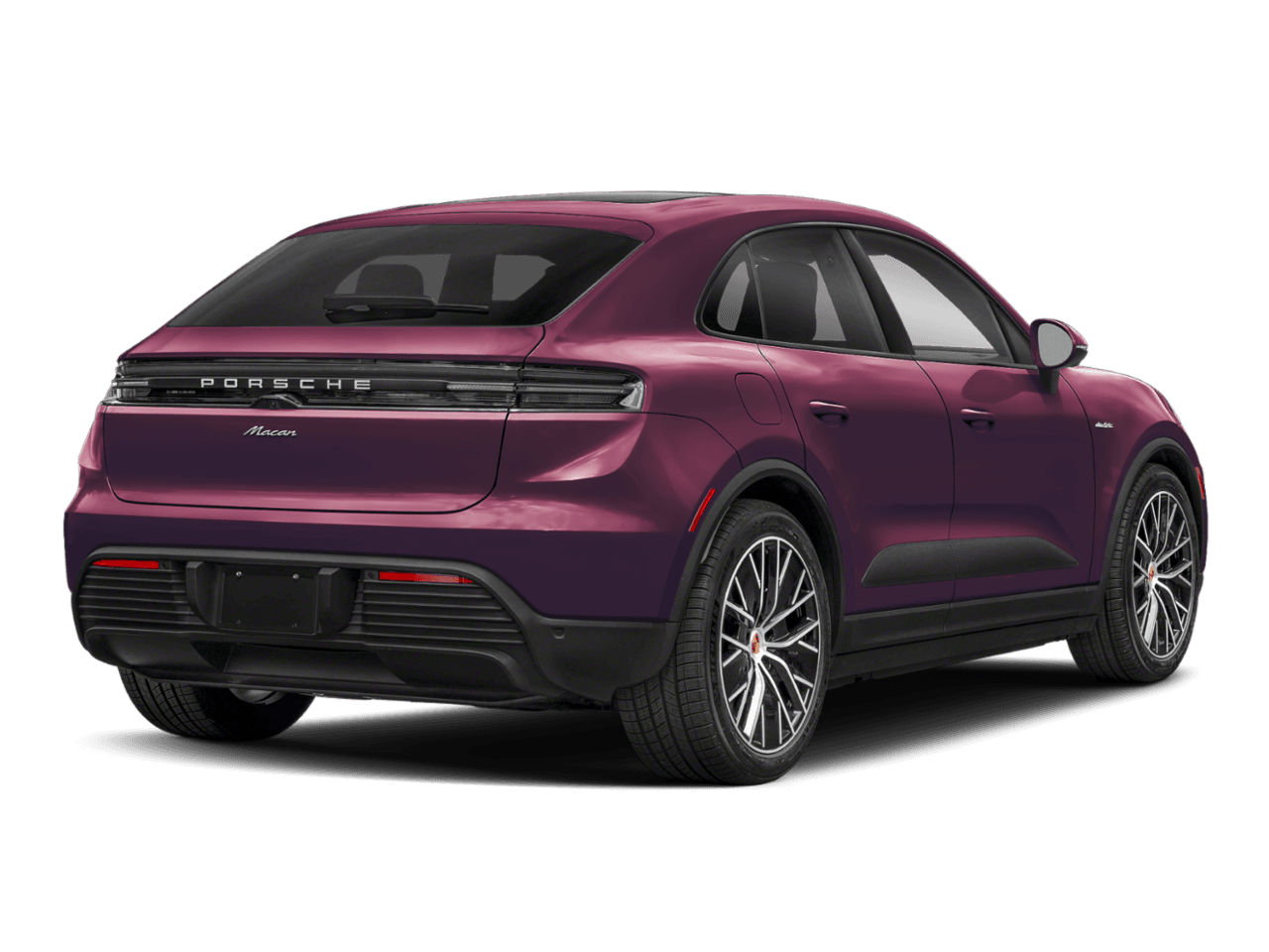 2025 Porsche Macan Electric Turbo - Rear 3/4, facing to the right
