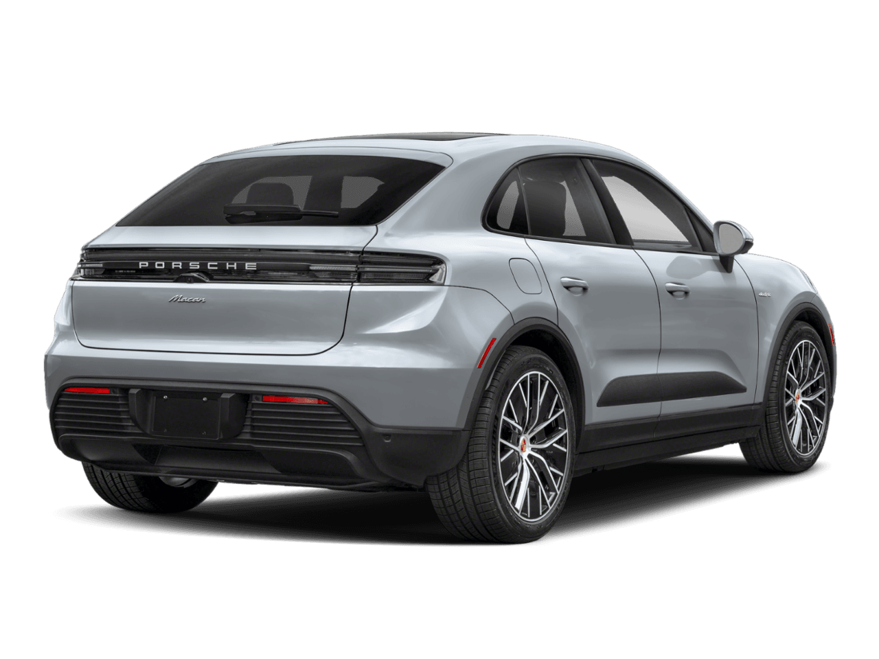 2025 Porsche Macan Electric Turbo - Rear 3/4, facing to the right