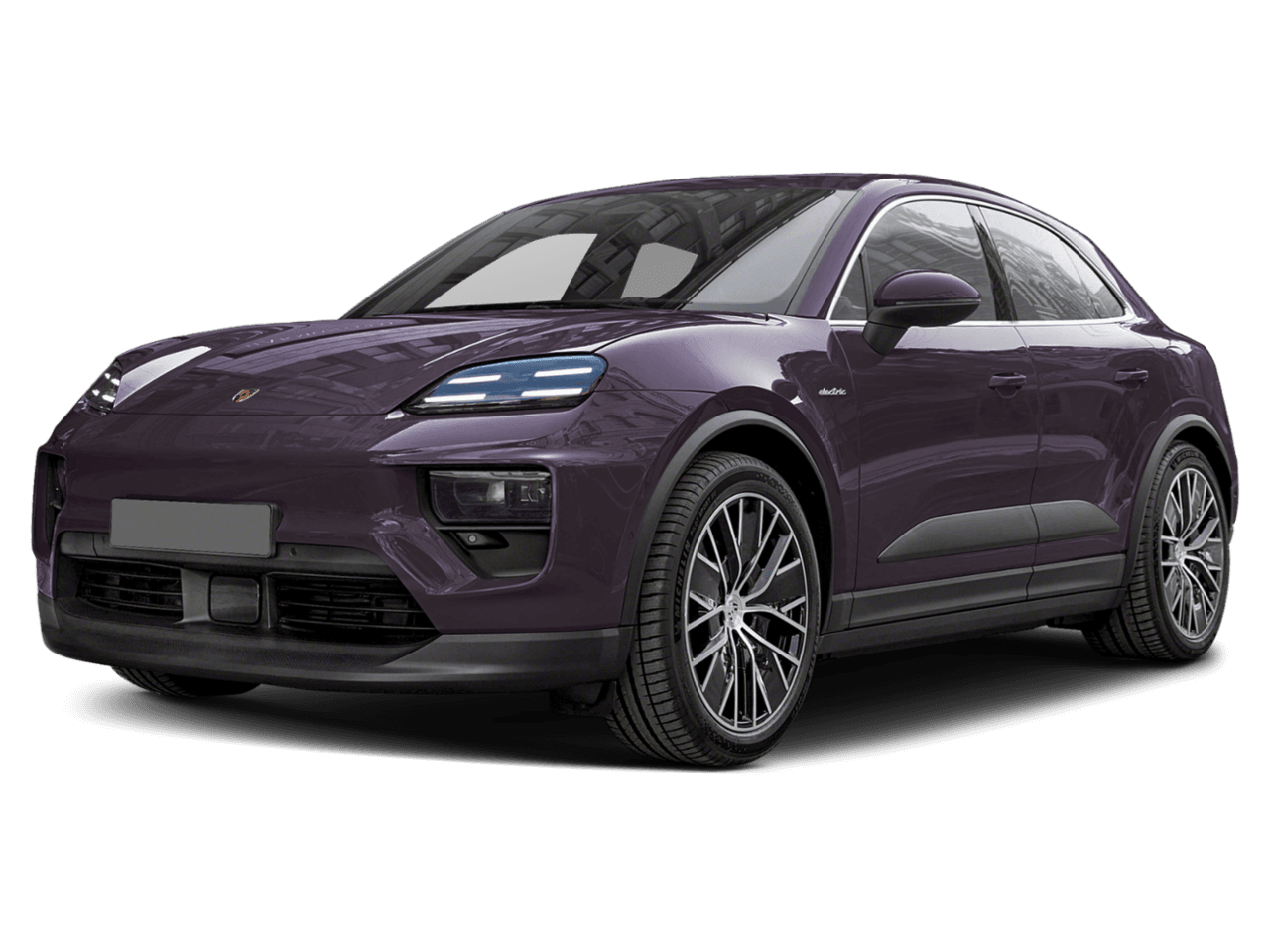 2025 Porsche Macan Electric 4S - Front 3/4, facing to the left