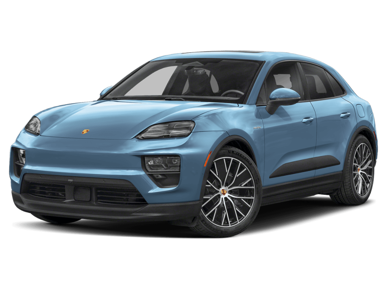 2025 Porsche Macan Electric 4S - Front 3/4, facing to the left