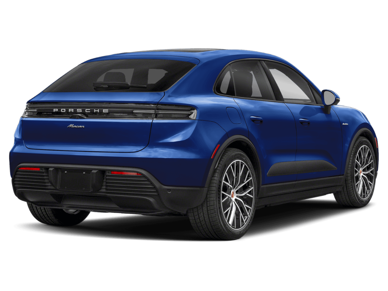 2025 Porsche Macan Electric 4S - Rear 3/4, facing to the right