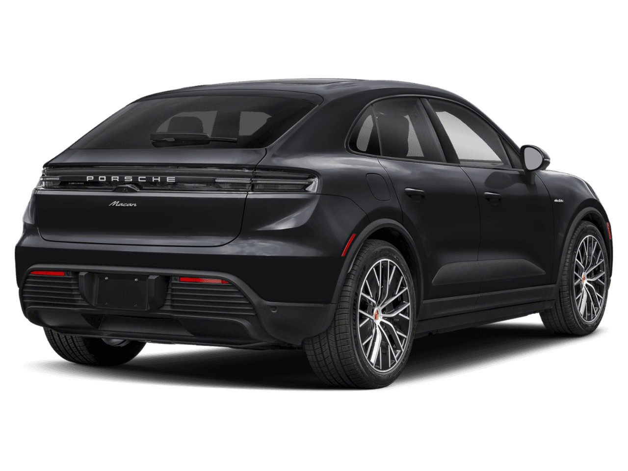 2025 Porsche Macan Electric 4S - Rear 3/4, facing to the right