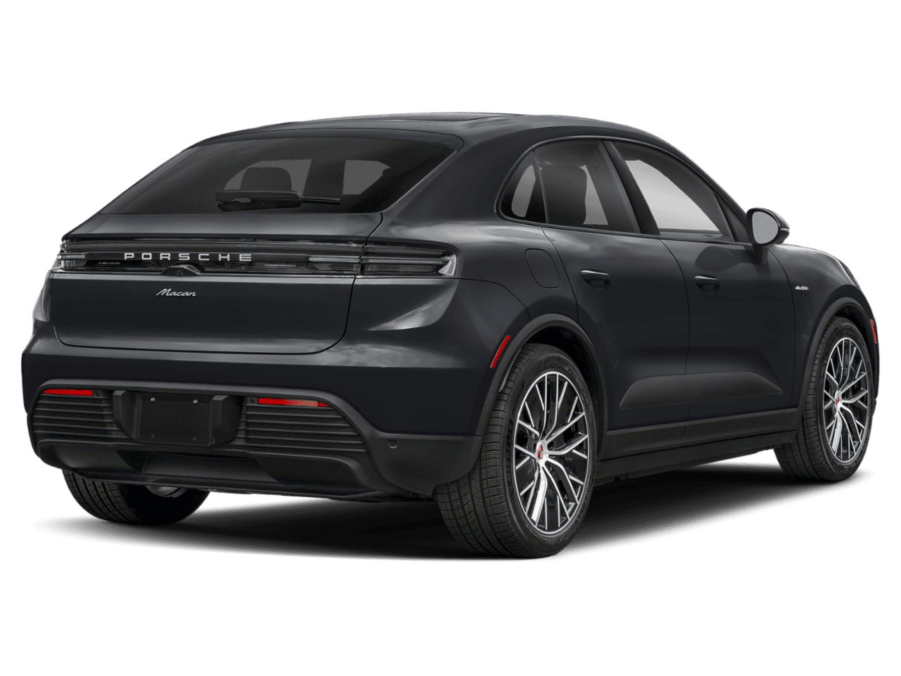 2025 Porsche Macan Electric 4S - Rear 3/4, facing to the right